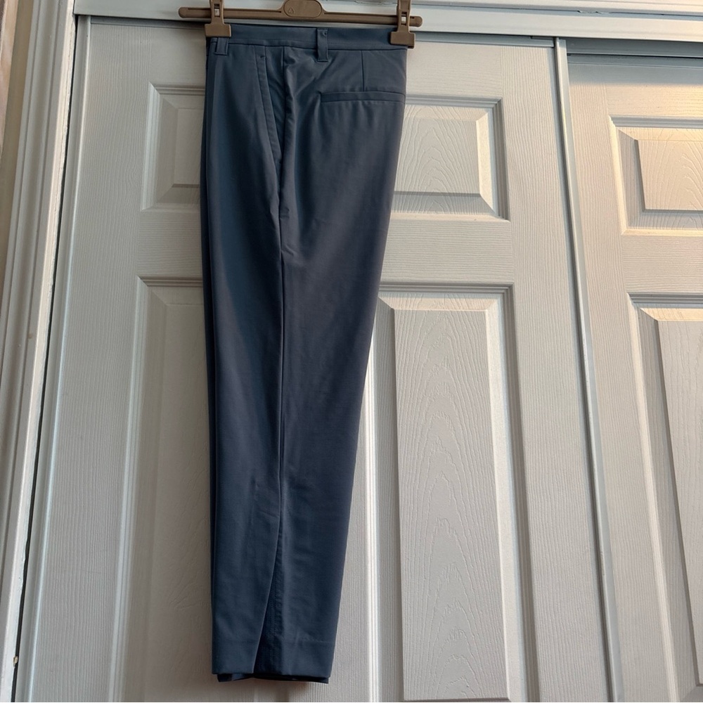Brunello Cucinelli Blue Straight Leg Tailored Pants
